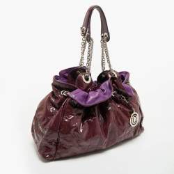 مملوكة مسبقًا Dior Purple Cannage Patent Leather Le Trente Hobo