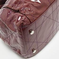 مملوكة مسبقًا Dior Purple Cannage Patent Leather Le Trente Hobo