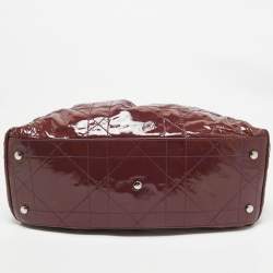 مملوكة مسبقًا Dior Purple Cannage Patent Leather Le Trente Hobo