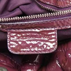 مملوكة مسبقًا Dior Purple Cannage Patent Leather Le Trente Hobo