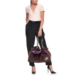 مملوكة مسبقًا Dior Purple Cannage Patent Leather Le Trente Hobo