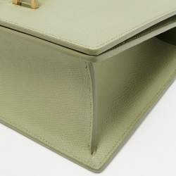 Pre Owned Dior Light Green Leather Montaigne 30 Chain Shoulder Bag