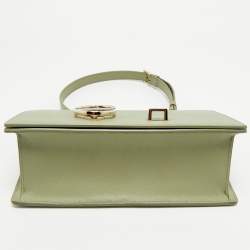 Pre Owned Dior Light Green Leather Montaigne 30 Chain Shoulder Bag