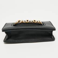 Pre Owned Dior Black Leather Mini J'Adior Chain Flap Bag
