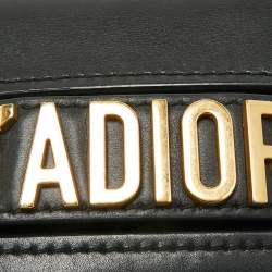 Pre Owned Dior Black Leather Mini J'Adior Chain Flap Bag
