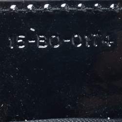 Pre Owned Dior Black Cannage Patent Leather Medium Lady Dior Tote