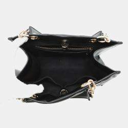 Pre Owned حقيبة يد ديور أركيكاناج أساسية جلد أسود صغيرة