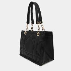 Pre Owned حقيبة يد ديور أركيكاناج أساسية جلد أسود صغيرة