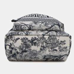 Pre Owned Dior Dior Travel Small White/Navy Nylon Backpack