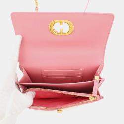 Pre Owned Dior Miss Caro Pink Leather Chain Shoulder Bag