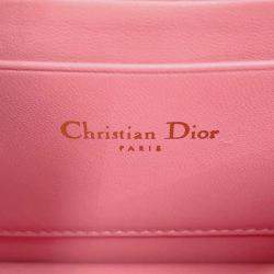 Pre Owned Dior Miss Caro Pink Leather Chain Shoulder Bag
