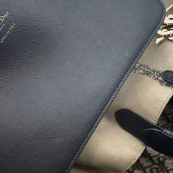 Pre Owned Dior Jules Oblique Tote Bag Beigem2820Ozbp Nylon Leather Size Large