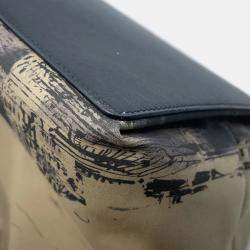 Pre Owned Dior Jules Oblique Tote Bag Beigem2820Ozbp Nylon Leather Size Large