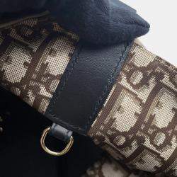 Pre Owned Dior Jules Oblique Tote Bag Beigem2820Ozbp Nylon Leather Size Large