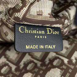 Pre Owned Dior Jules Oblique Tote Bag Beigem2820Ozbp Nylon Leather Size Large