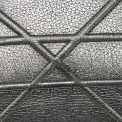Pre Owned Dior Metallic Grey Leather Medium Diorama Flap Bag