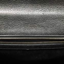 Pre Owned Dior Metallic Grey Leather Medium Diorama Flap Bag