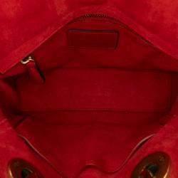Pre Owned Dior Red Small Calfskin Cannage My ABCDior Lady Dior