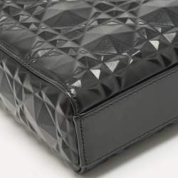 Pre Owned Dior Black Diamond Cannage Leather Medium Lady D-Joy Tote