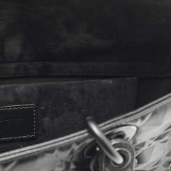 Pre Owned Dior Black Diamond Cannage Leather Medium Lady D-Joy Tote