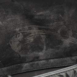 Pre Owned Dior Black Diamond Cannage Leather Medium Lady D-Joy Tote