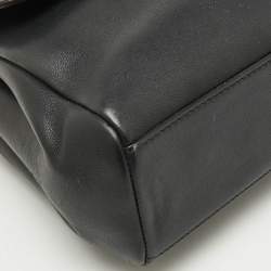 Pre Owned Dior Black Leather Small Diorling Chain Shoulder Bag