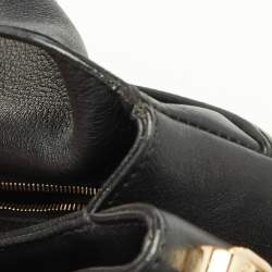 Pre Owned Dior Black Leather Small Diorling Chain Shoulder Bag