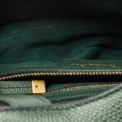 Pre Owned Dior Green Leather Saddle Bag