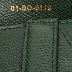 Pre Owned Dior Green Leather Saddle Bag