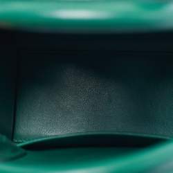 Pre Owned Dior Green Leather Small Diorever Top Handle Bag