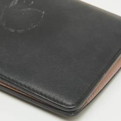 Pre Owned Dior Black Leather Diorissimo Long Wallet