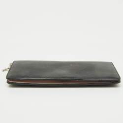 Pre Owned Dior Black Leather Diorissimo Long Wallet