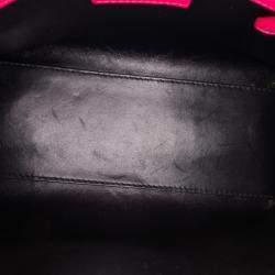 Pre Owned Dior Pink Medium Tweed Lady Dior