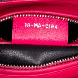 Pre Owned Dior Pink Medium Tweed Lady Dior