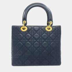 مملوكة مسبقًا حقيبة ديور ليدي جلد العجل