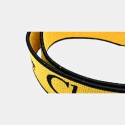 Pre Owned Dior Lady D-Lite Medium Yellow Canvas Tote Bag