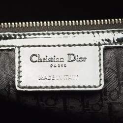 Pre Owned Dior Black Cannage Patent Leather XL Soft Lady Dior Tote