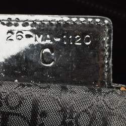 Pre Owned Dior Black Cannage Patent Leather XL Soft Lady Dior Tote