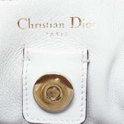 Pre Owned Dior Purple Leather Large Diorissimo Shopper Tote