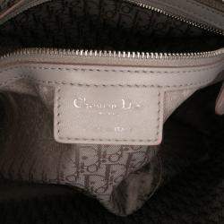Pre Owned Dior Purple Large Lambskin Cannage Lady Dior