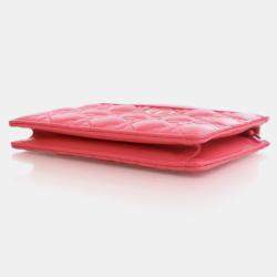 Pre Owned Dior Every Dior Caro Pink Calfskin Pouch Bag