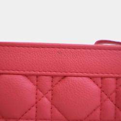 Pre Owned Dior Every Dior Caro Pink Calfskin Pouch Bag