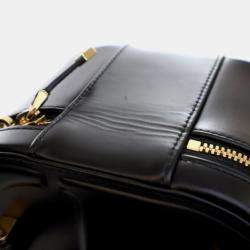 Pre Owned Dior Vanity Case Small Black Calfskin Shoulder Bag