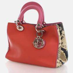 مملوكة مسبقًا حقيبة توتس ديور ديوريسيمو جلد عجل وبيثون صغيرة