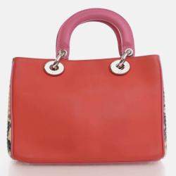 مملوكة مسبقًا حقيبة توتس ديور ديوريسيمو جلد عجل وبيثون صغيرة