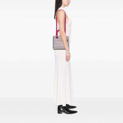 Pre Owned Dior Multicolor Medium Tricolor Lambskin Cannage Lady Dior