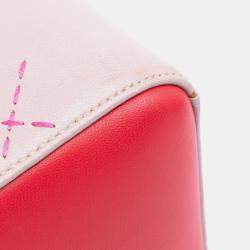 Pre Owned Dior Medium Tricolor Lambskin Macrocannage Stitched Lady Dior