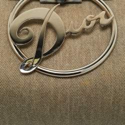 Pre Owned Dior Light Grey Denim Diva Frame Bag