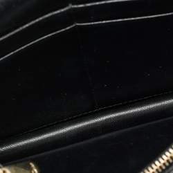 Pre Owned Dior Black Cannage Leather Diorama Wallet on Chain