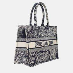 Pre Owned Dior Embroidered Medium Book Tote Bag